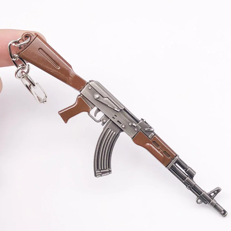 11 см PUBG 7 62 мм оружие винтовка AKM модель АК 47 игрушечный пистолет llaveros chaviro sleutelhander