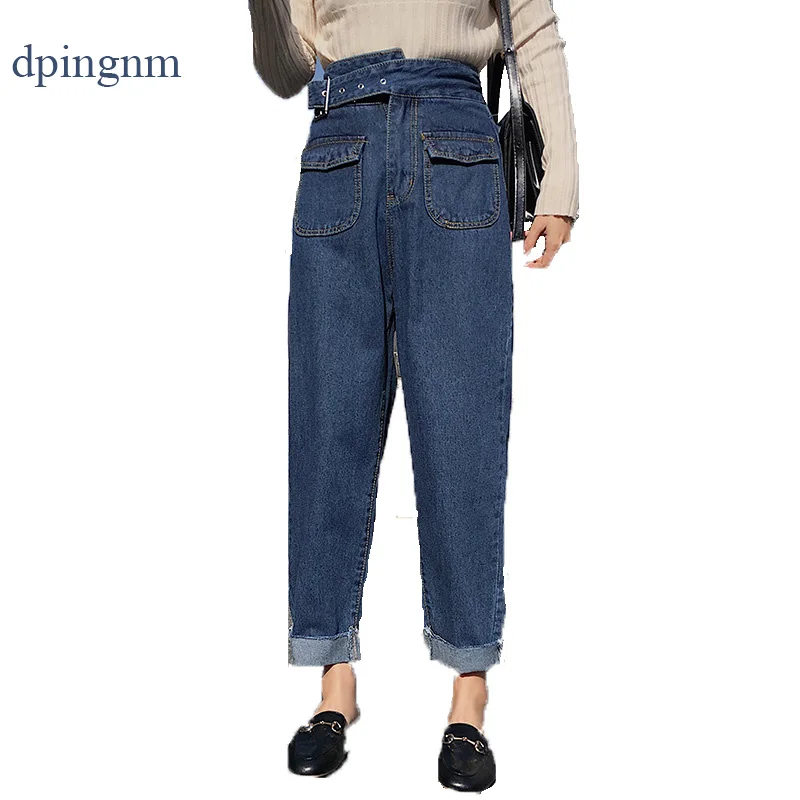 Denim jeans women Europe and the new Dongyu Zhou with retro waisted Jean Haren pants | Женская одежда