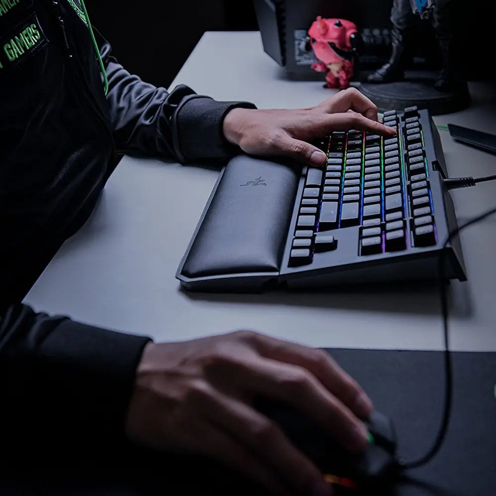razer BlackWidow Tournament Edition Chroma V2 Механическая игровая клавиатура RGB тактильные щелкающие переключатели razer Green-черный