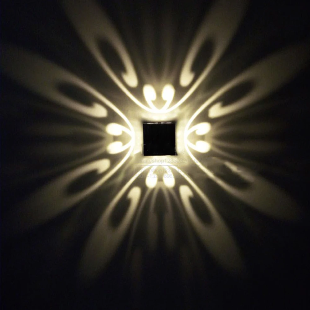 

LED Modern Wall Lamp 3W Butterfly Up Down Fixture Light Indoor Lighting AC85-265V For Foyer Corridor Background Wall Lights DA