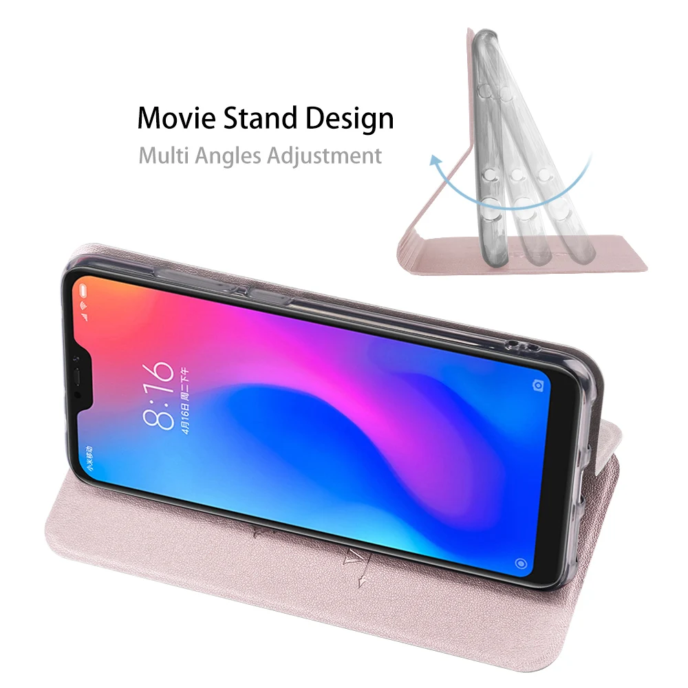 Чехол MOFI для Redmi Note 7 Чехол для Redmi Note 7 Pro флип-чехол для Xiaomi Redmi Note 7 из искусственной кожи прозрачный ТПУ защитный чехол