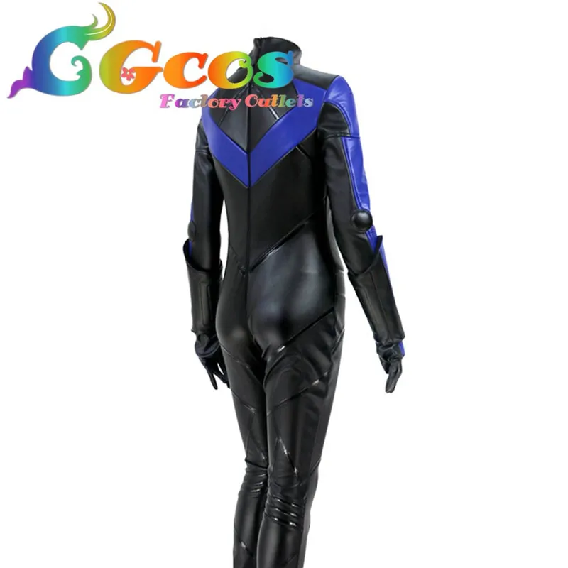 CGCOS Batman: Arkham City Nightwing женский стиль Косплей PU Модный комбинезон для взрослых