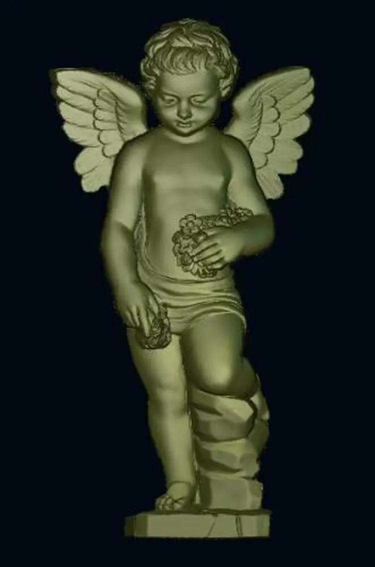 

3d model relief for cnc in STL file format angel_5