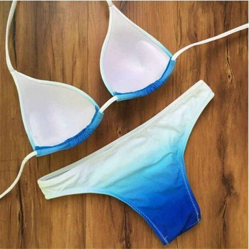2017 Популярные Модные женские трусы летний комплект с подбивкой пуш-ап