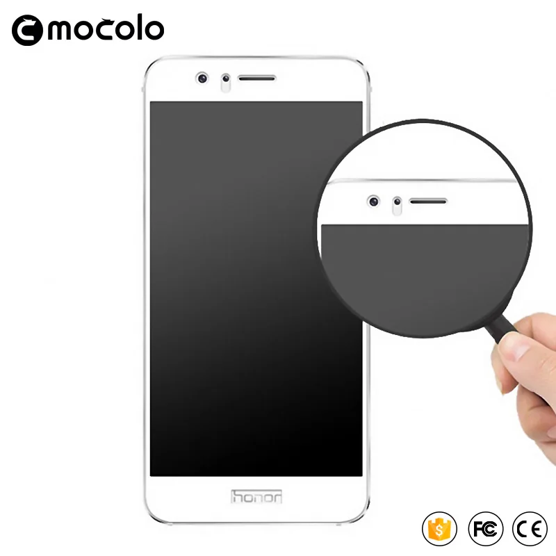 Mocolo пленка из закаленного стекла для Huawei Honor 8 Защита экрана 2.5D изогнутая 0,33 мм Полное покрытие экрана закаленное стекло для Honor 9