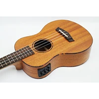 23 concert mahogany solid wood electric 4 strings ukulele hawaii mini small guita travel acoustic guitar uke fretboard