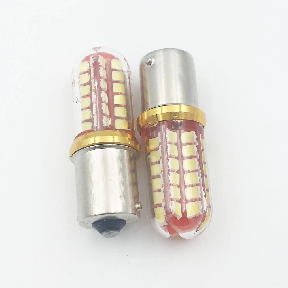 2 шт. Автомобильные светодиодные лампы Canbus BA15S/P21W S25 1156 48SMD|car light|bulb ledbulbs p21w |