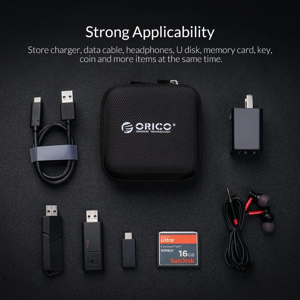ORICO чехол для наушников Портативная сумка Airpods кабели аксессуары