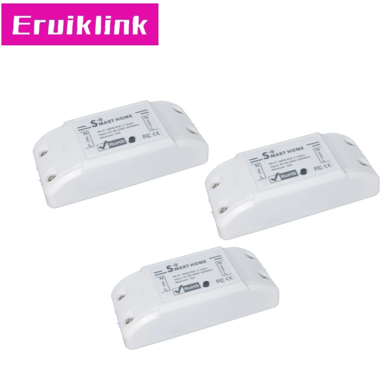 3pcs Tuya Wifi переключатель интеллектуальные универсальные беспроводные переключатели DIY MQTT COAP Android IOS дистанционное управление приложение переключатель для умного дома - Цвет: 3pcs