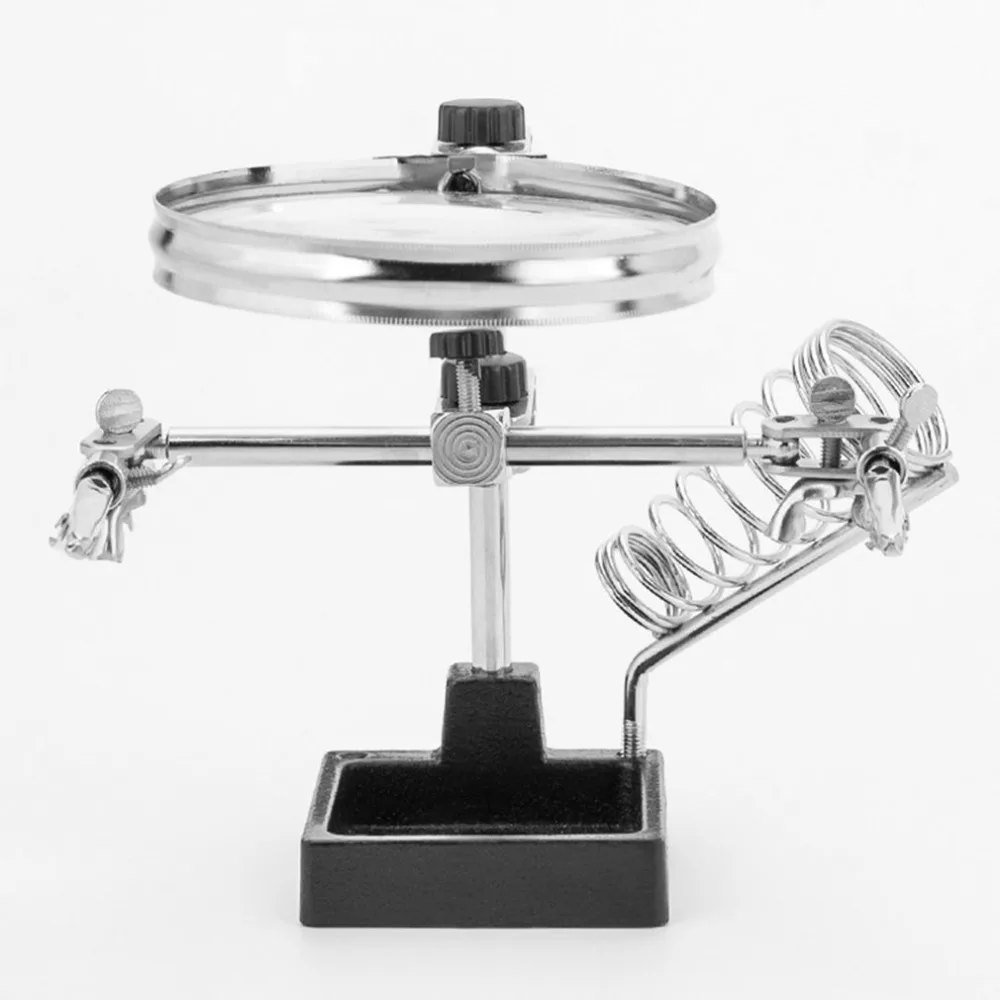 Multi-function Spring Clamp Type Electric Iron Auxiliary Experimental Workbench Detection Magnifying Glass | Инструменты