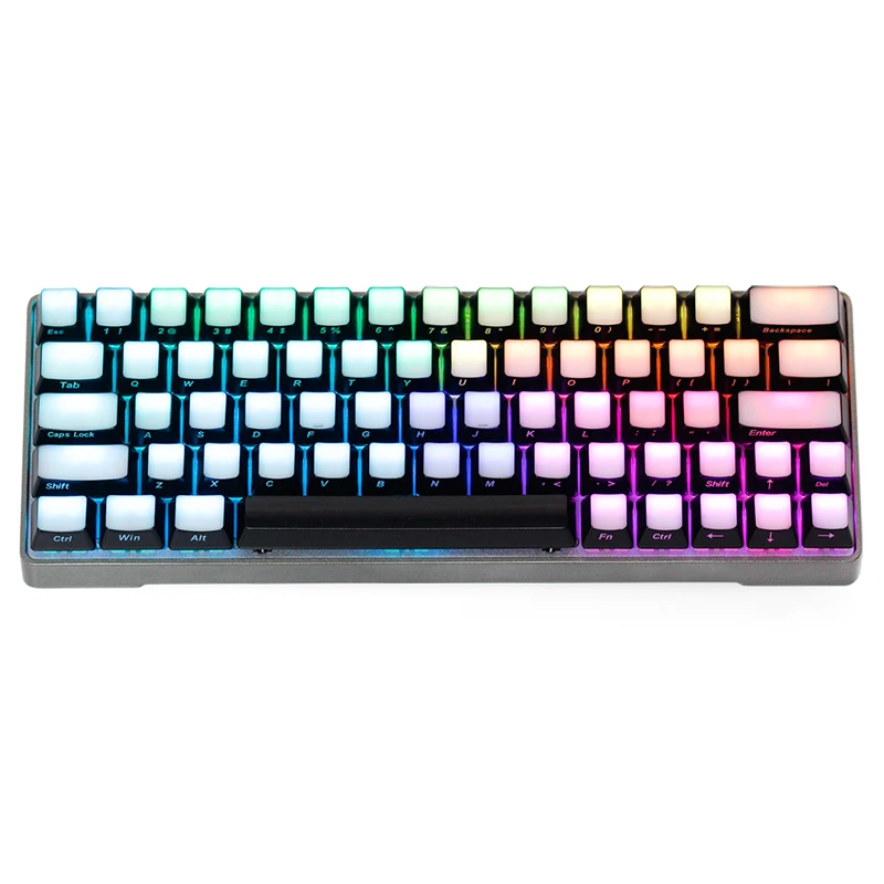 Передняя/боковая печатная подсветка Keycaps gk 64 раскладка tranlucidus abs Keycaps|Клавиатуры| |