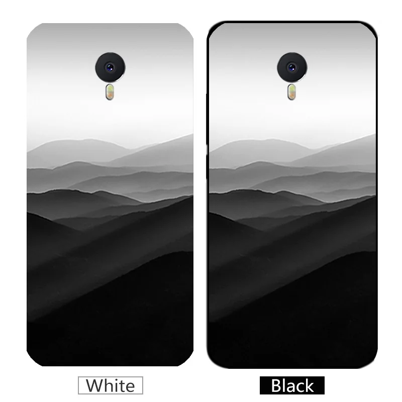Мягкий ТПУ чехол для Meizu M3 Note черный матовый задней панели чехлы телефонов