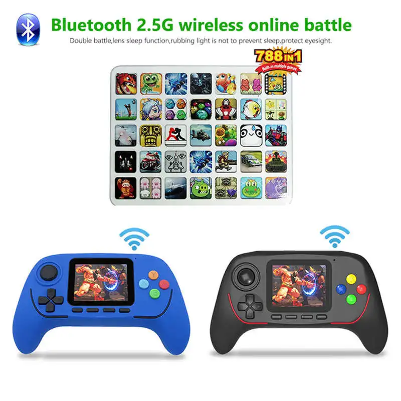 Новая популярная детская классическая игра с 788 играми 2 5 дюймовый Hd экран 16 бит Pvp