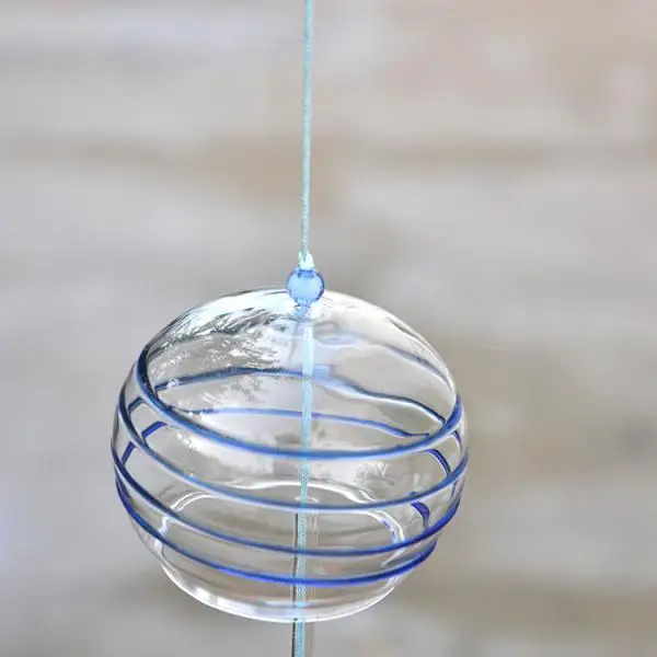 Японский традиционный ветряной колокольчик стеклянный летнее украшение для