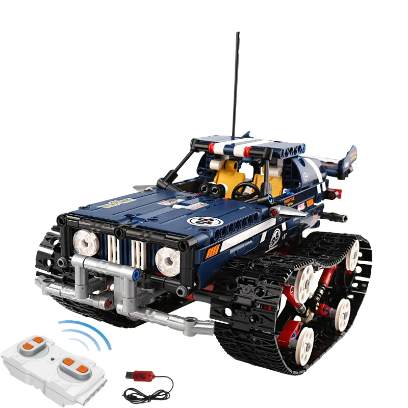 no box Technic City электрический скалолазание внедорожный автомобиль 2,4 г ручка дистанционного управления строительные блоки игрушки - Цвет: no box