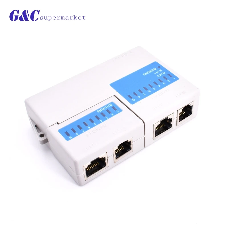 Профессиональный Супер Мини Сетевой кабель LAN тестер провода Cat5 RJ11 RJ45 Тестер|tester