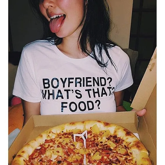 

Boyfriendwhat"s that  food  funny quote tumblr t shirt aesthetic t shirt moletom do tumblr tees casual girls tops t shirt