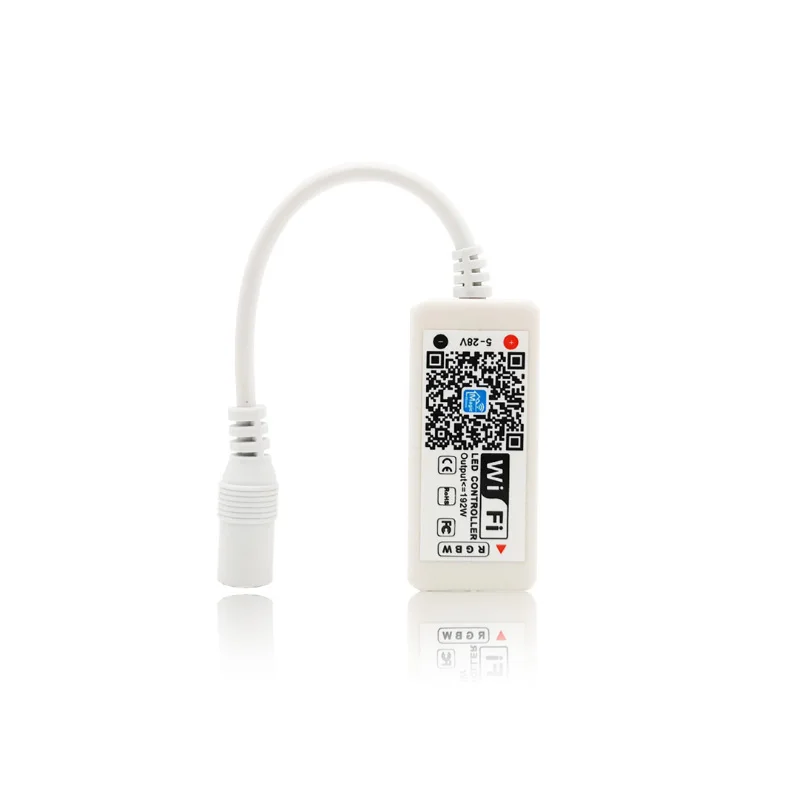 DC12-28V мини WIFI RGB/RGBW контроллер полосы музыкальный от Amazon Alexa Google домашний телефон