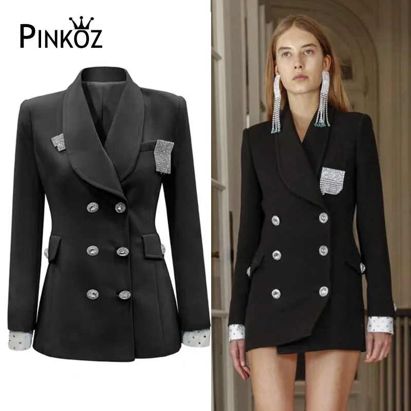 Женские блейзеры и куртки Pinkoz белые Дизайнерские повседневные с бахромой |
