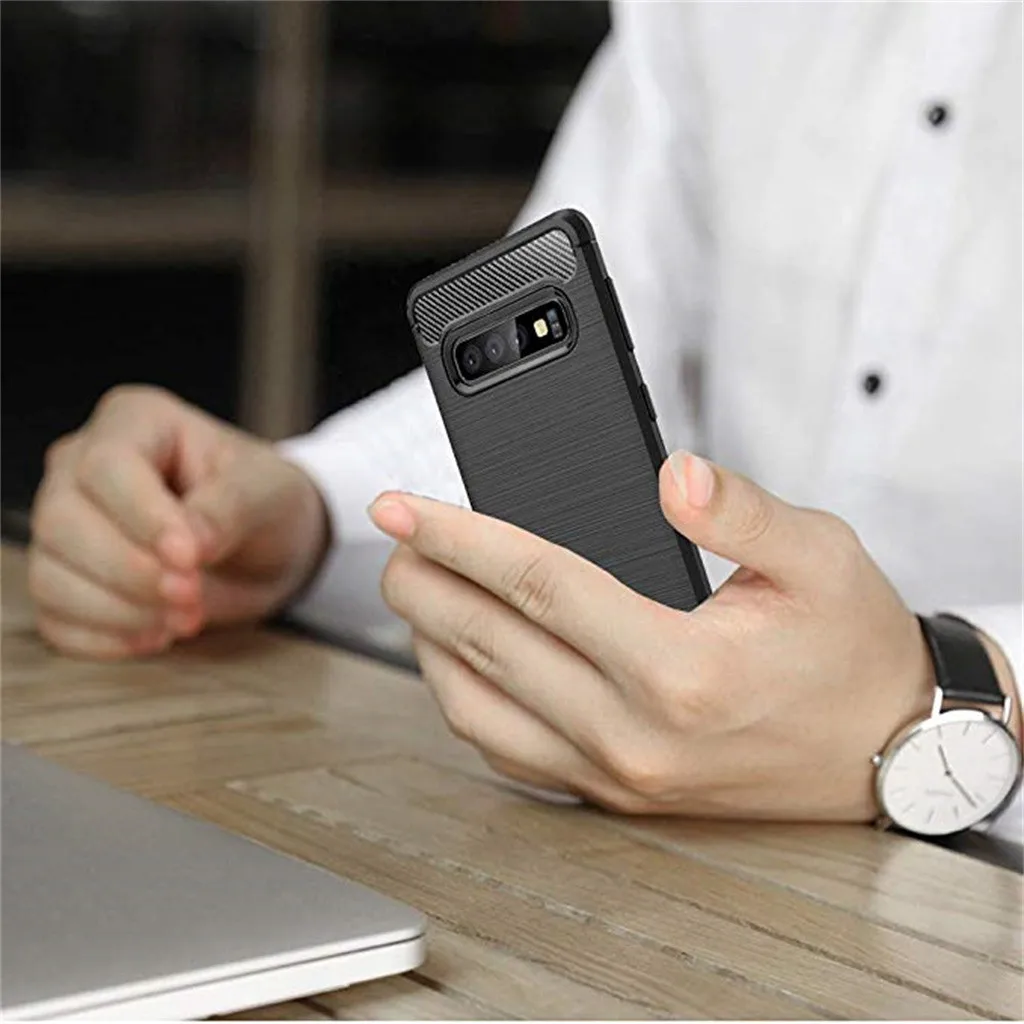 Силиконовый гибридный чехол из мягкого ТПУ для Samsung Galaxy S10 Plus S10e | Мобильные
