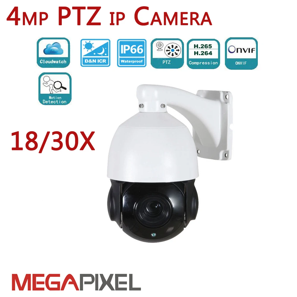 CCTV IP камера видеонаблюдения PTZ 1080P 4mp сетевая 30x zoom панорамирование наклона