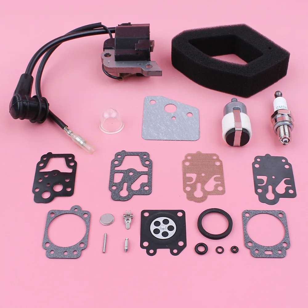 

Ignition Coil Carburetor Rebuild Repair Gasket Air Fuel Filter Kit For Honda GX35 GX 35 Trimmer Brush Cutter Lawn Mower Engine