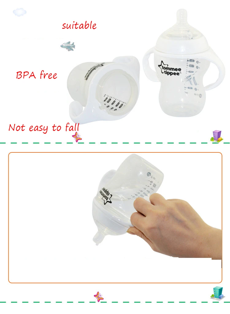 2 шт. универсальные широкие ручки для бутылочек Tommee Tippee|feeding milk bottle|baby bottlebottle handle |