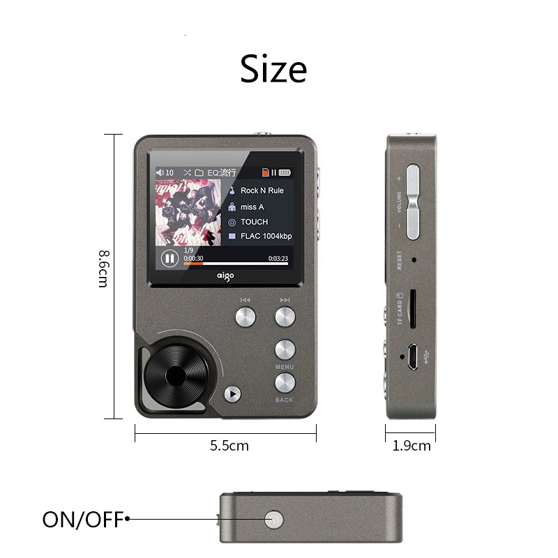 HIFI MP3, высококачественный Мини-спортивный DAC MP3-плеер обновленная версия DSD музыка flac MP3 аудио плеер