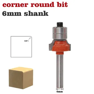 Концевая фреза с бородкой, 1 шт.компл., высокое качество, 6 мм, хвостовик, Концевая фреза, для работы по дереву