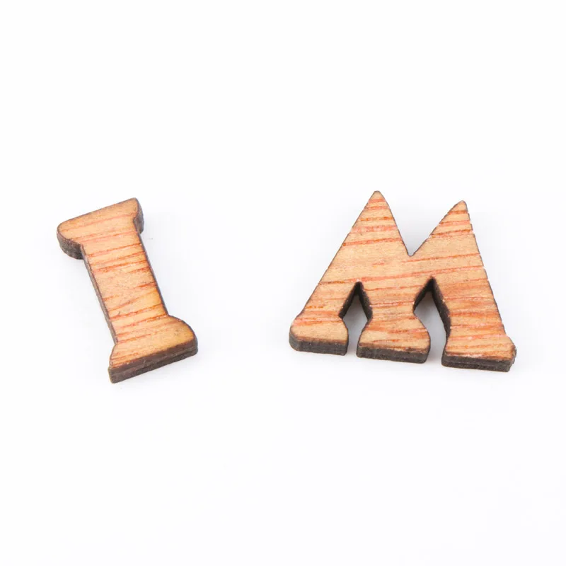 Коричневые винтажные Letras De Madera деревянные буквы алфавита Скрапбукинг Ремесло
