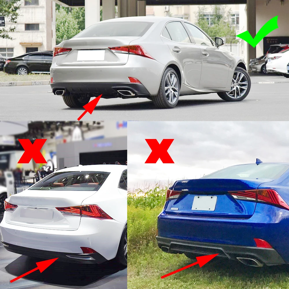Заднего бампера для LEXUS IS300 IS350 IS F Sport Седан 4 двери 2017 2018 заднего из углеродного