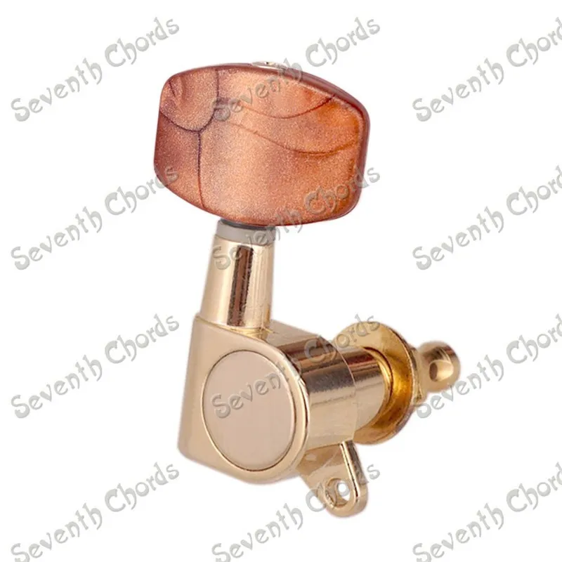 Набор 6 шт. кофейных больших квадратных кнопок колышки для настройки тюнеры