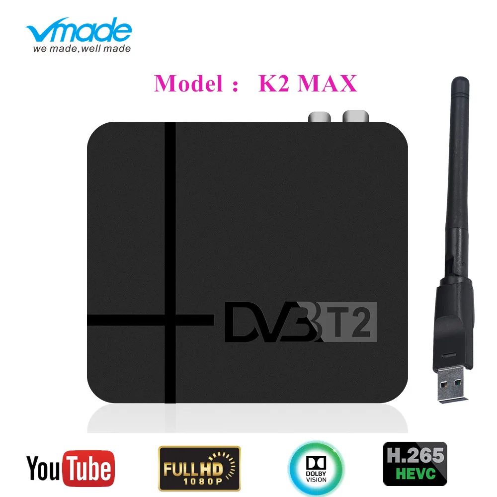 Full HD DVB T2 H.265 цифровой эфирный приемник Поддержка Dolby AC3 Youtube FTA 1080P RJ45 USB WIFi DVB-T2 ТВ-приставка тюнер рецептор