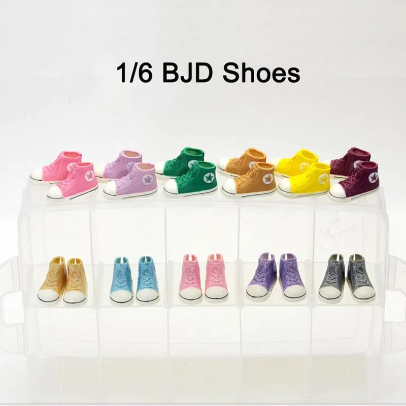 

30Pairs/Lot Wholesale Colorful 1/6 BJD Shoes Joints Doll Accessories Shoes For BJD Doll