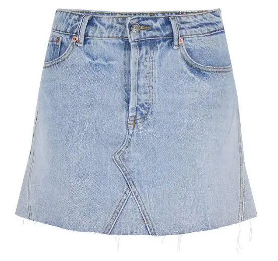 

New Summer Women High Waist Denim Skirts Sweet A-Line Irregular Cutting Jeans Skirts Female Slim Summer Short Skirts D137