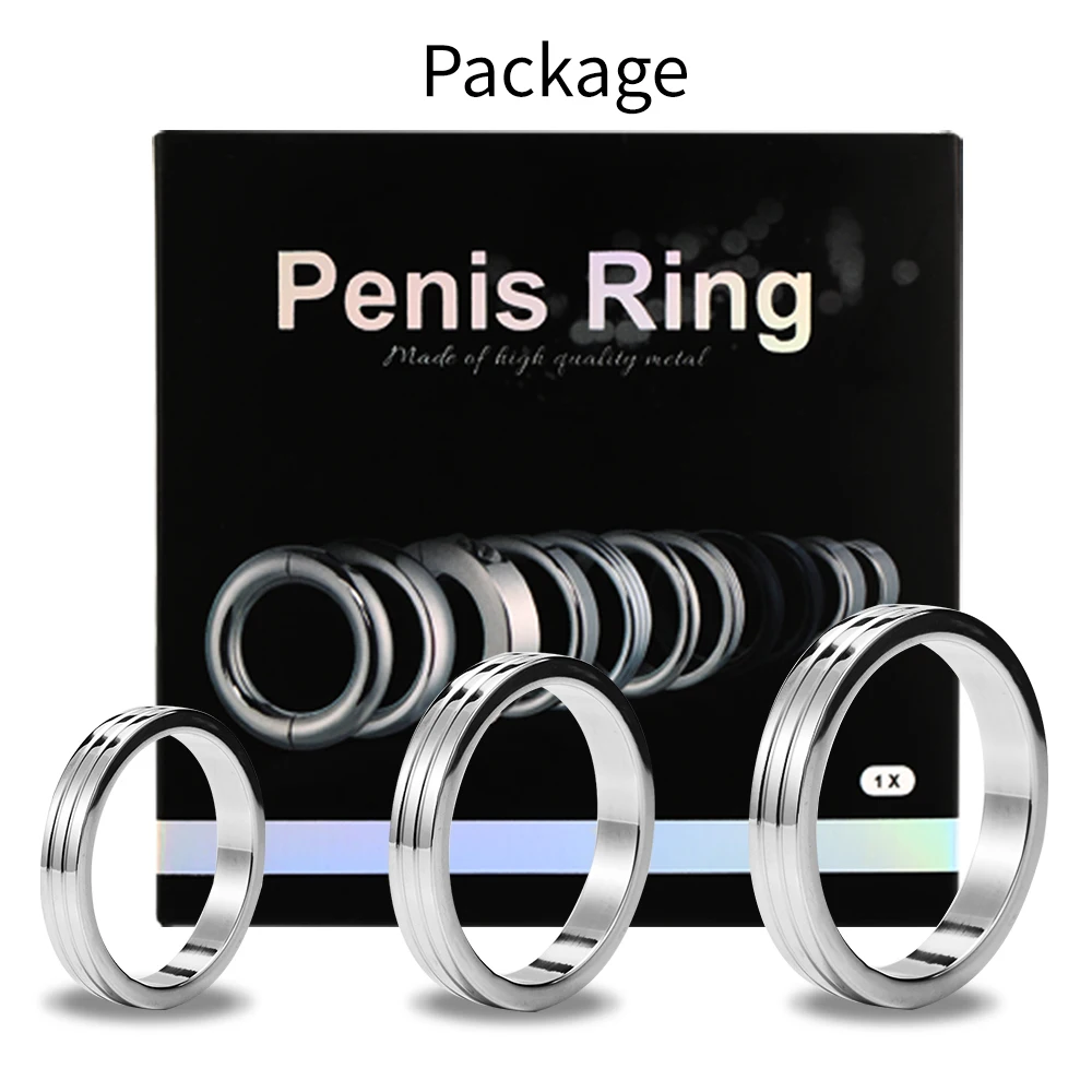 Intimate Good for Men Metal Stainless Slave Quality Penis Rings Cock Male Delay Ejaculation Prevent Impotence Adult Toy| |