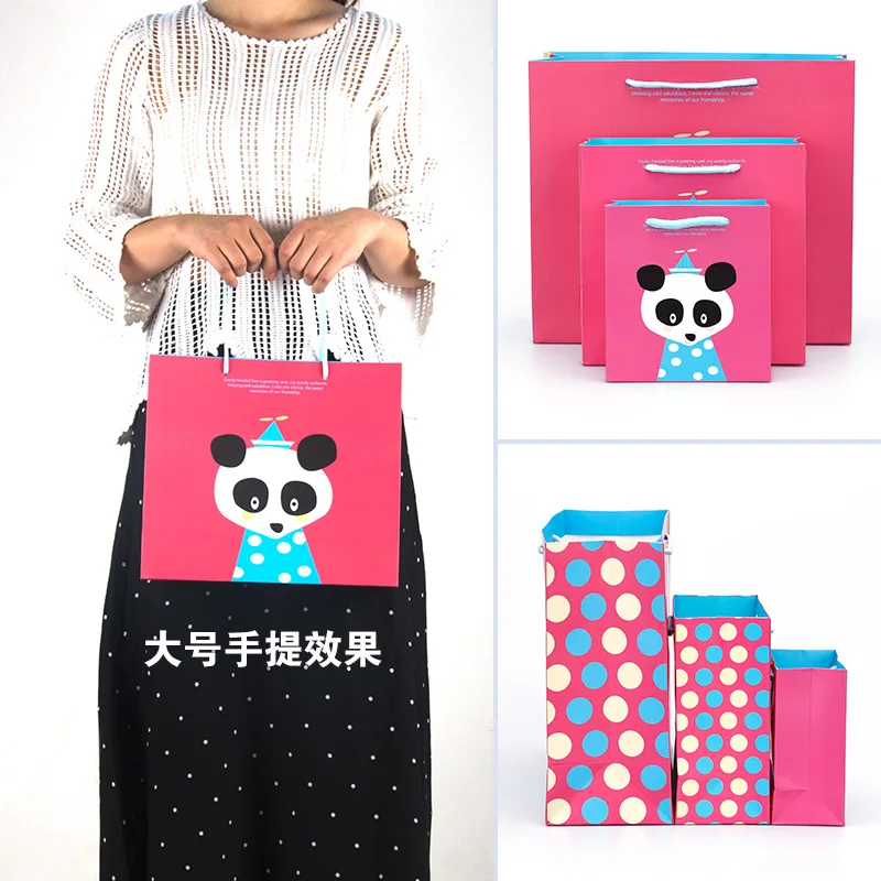 5 шт. модные подарочный бумажный пакет на новый год прекрасный мультфильм свежий