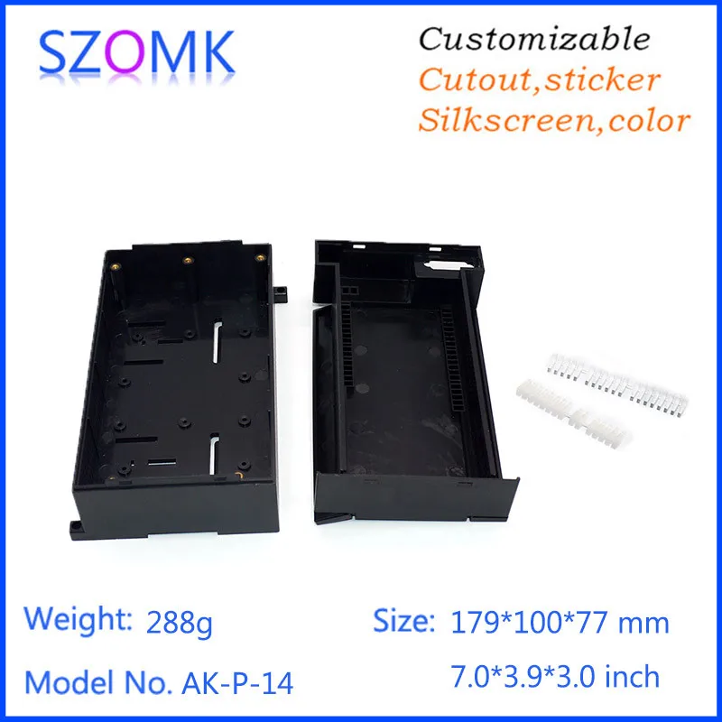 Корпус прибора из черного пластика abs РАСПРЕДЕЛИТЕЛЬНАЯ КОРОБКА ПЛК (1 шт.) 179*100*77