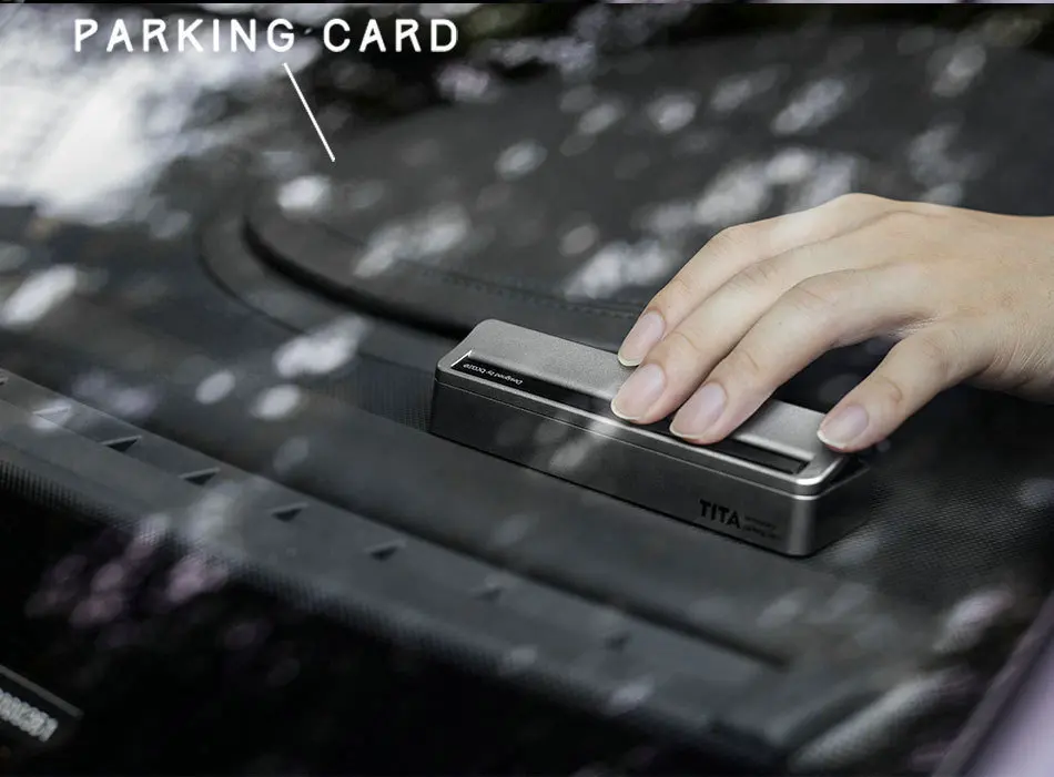 

1 PCS Magnetic Auto Car Temporary Parking Card Phone Number Card Plate Hidden Design