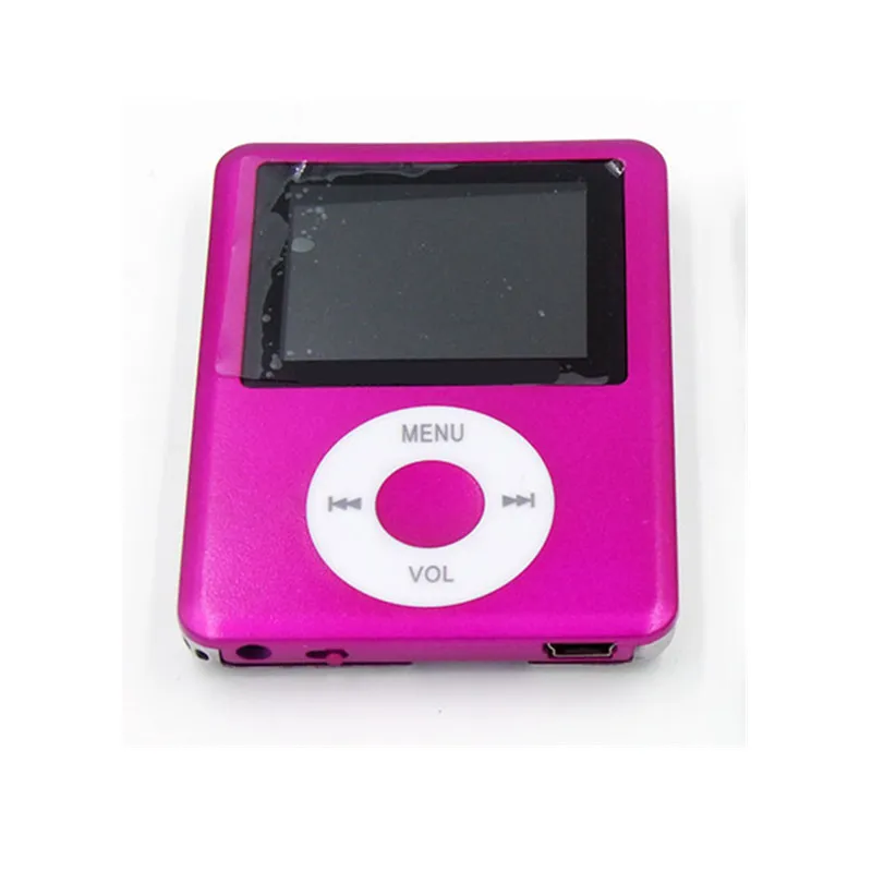 purple Горячий USB цифровой mp3-плеер тонкий 1,8 дюймовый плеер с ЖК-дисплеем видео игры кино радио FM 3th поколение плеер Поддержка micro SD карты - Цвет: purple