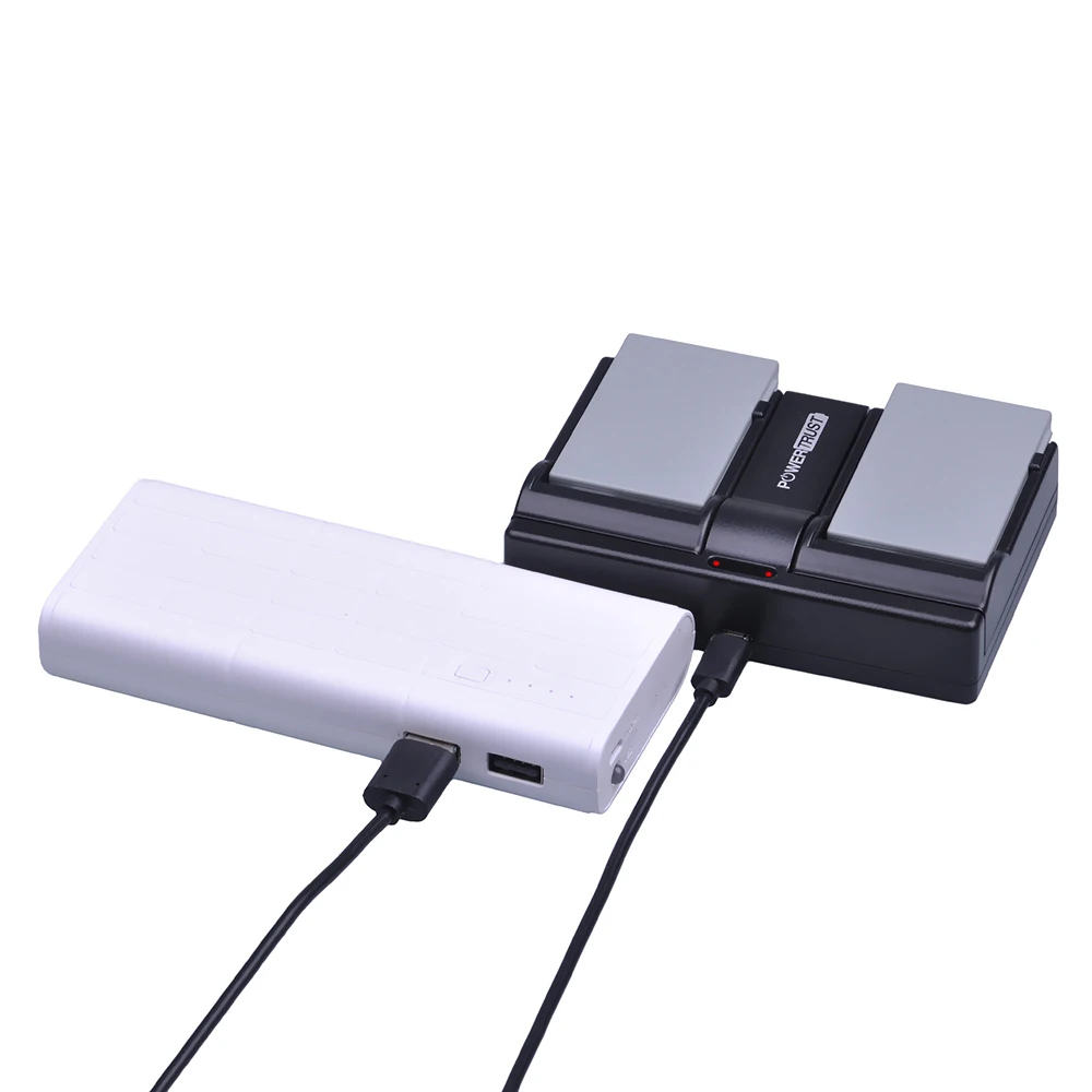 Аккумулятор для фотоаппарата и зарядное устройство с двумя USB разъемами Canon DC10 DC19