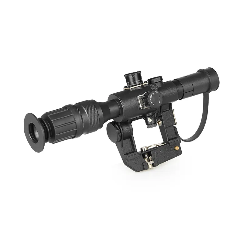 New Hunting Optics Tactical SVD Dragunov 4x26 Red Illuminated Scope for Airsoft Gun Shooting AK Free Shipping | Спорт и развлечения