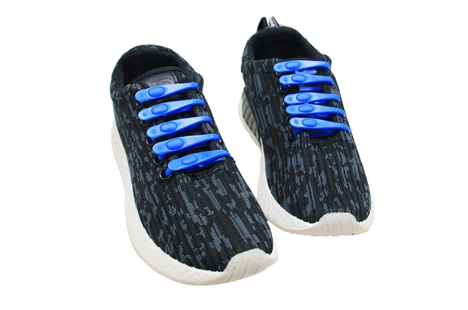 Новые шнурки 14 шт./упак. эластичные силиконовые шнурки без завязок; эластичные шнурки замочком с подсветкой для взрослых; Детские F048