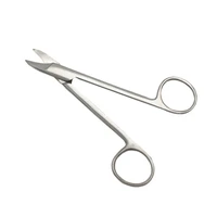 high quality dental crown scissor 1 pcs straight and 1 pcs curved mental scissor golden scissor professional dental instrument