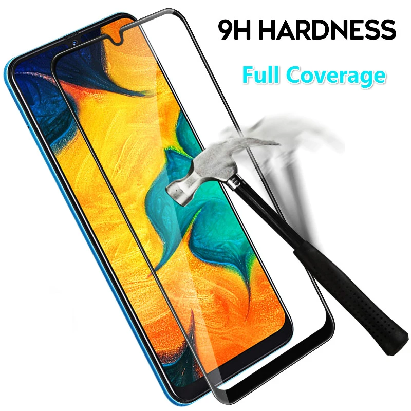 Закаленное стекло для samsung Galaxy A50 A20 A10 a70защитное 90 80 70 60 30 A20E A40 полное покрытие