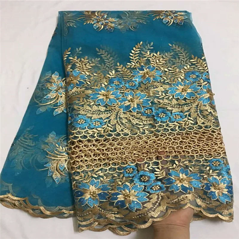 2018 высокой моды французского кружева Высокое качество Африканский тюль вышитые