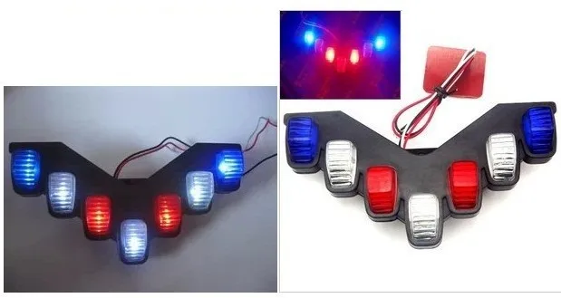 Бесплатная доставка стробоскопические огни для мотоцикла 12 В красный синий