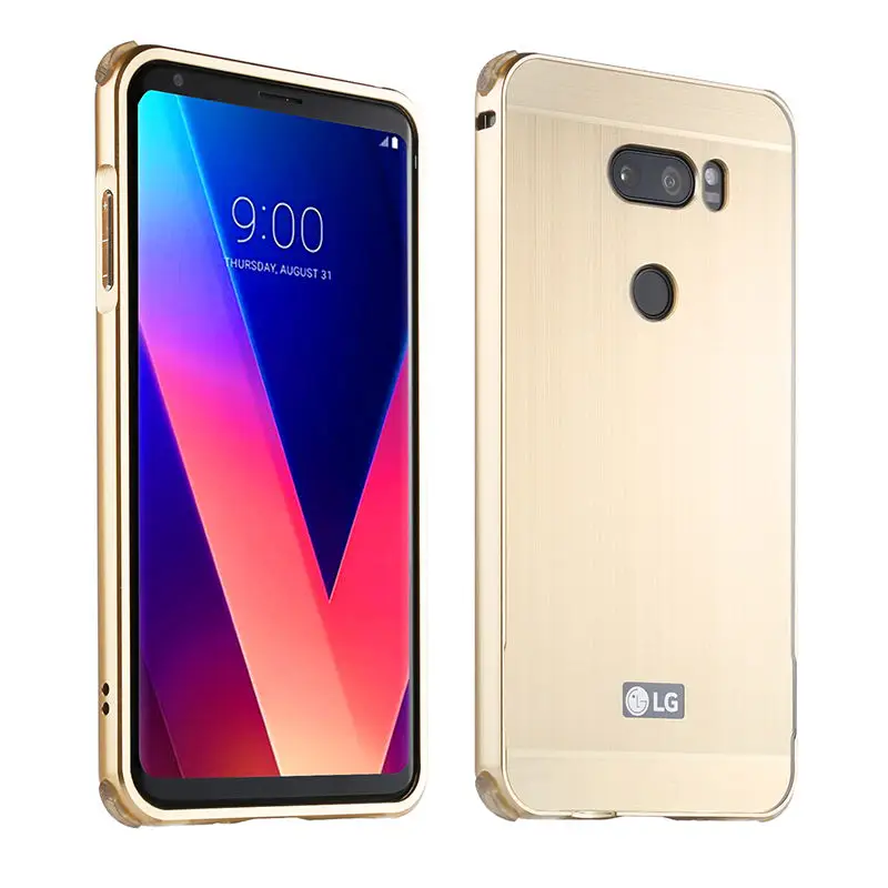 Чехол для LG V 30 V30 с металлической рамкой матовой задней крышкой Жесткий H930 H933