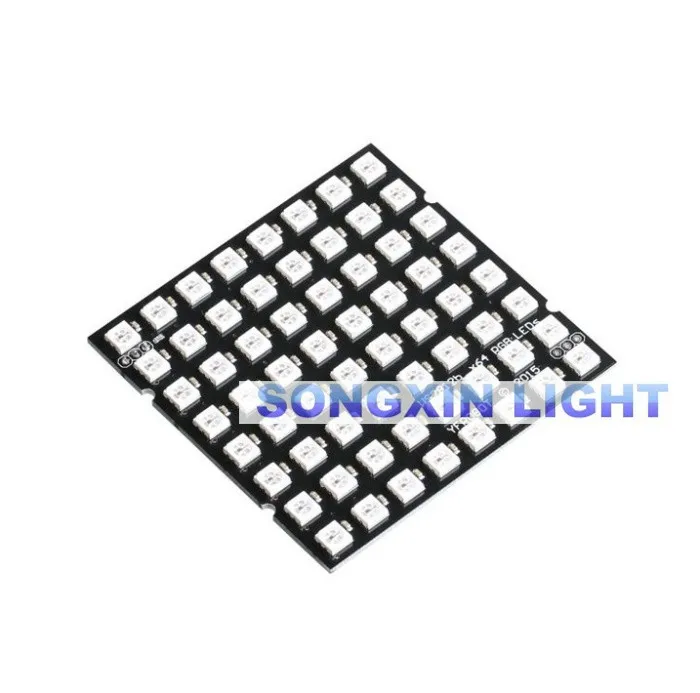 Для Arduino Фирменная Новинка WS2812B WS2812 8*8 64-разрядные полные Цвет 5050 RGB светодиодный лампа панель светильник для Arduino