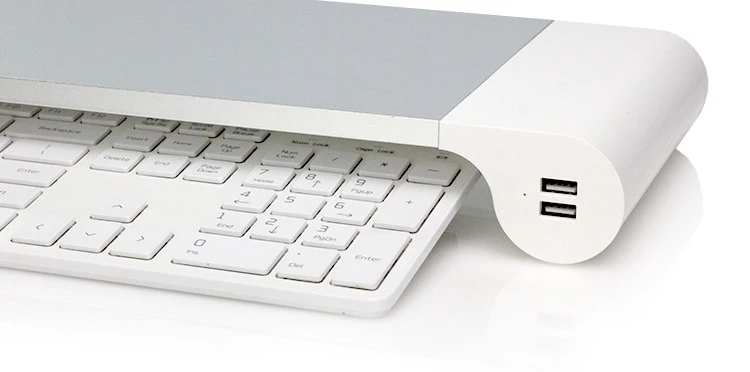 Настольная подставка для ноутбука алюминиевый корпус с 4 USB зарядными